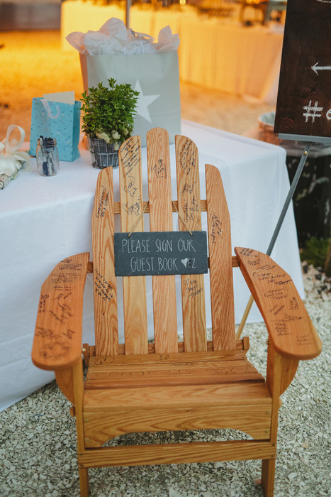 adirondack chair guest book