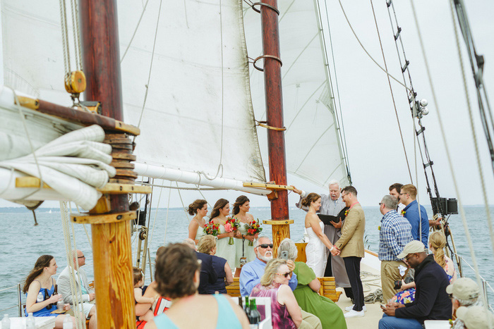 schooner wedding ceremoy