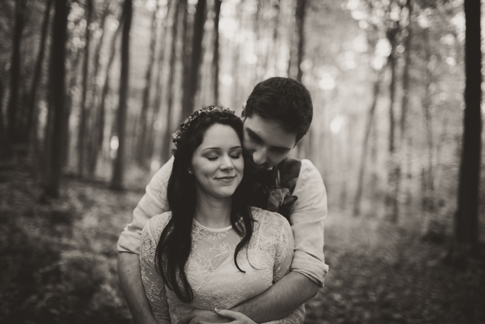 bride and groom portrait