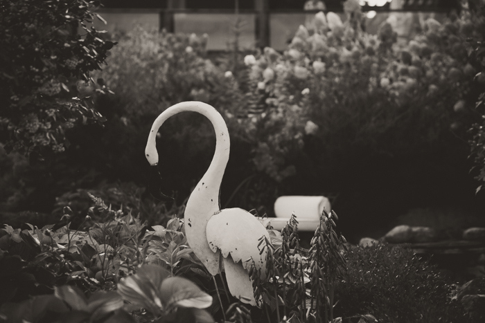 garden swan ornament