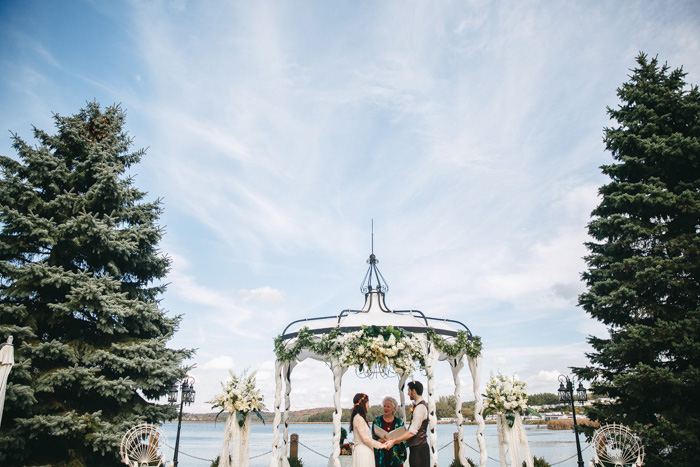 gazebo elopement ceremony