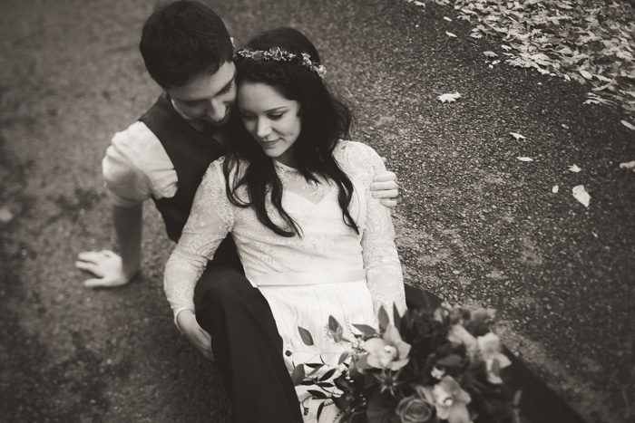 bride and groom portrait