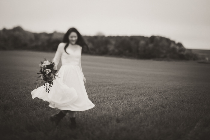 bride spinning