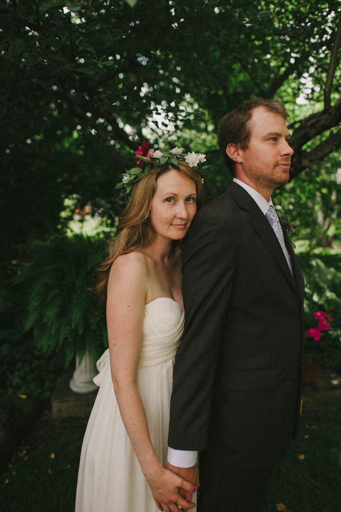 bride and groom portrait