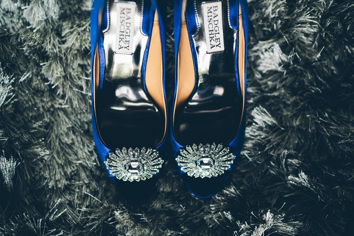 blue wedding shoes