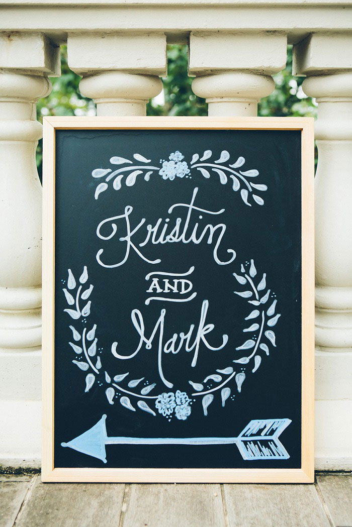 Chalkboard Wedding Sign