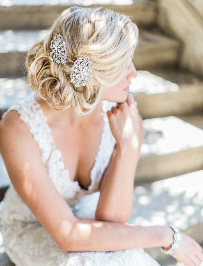 jewelled hair clips