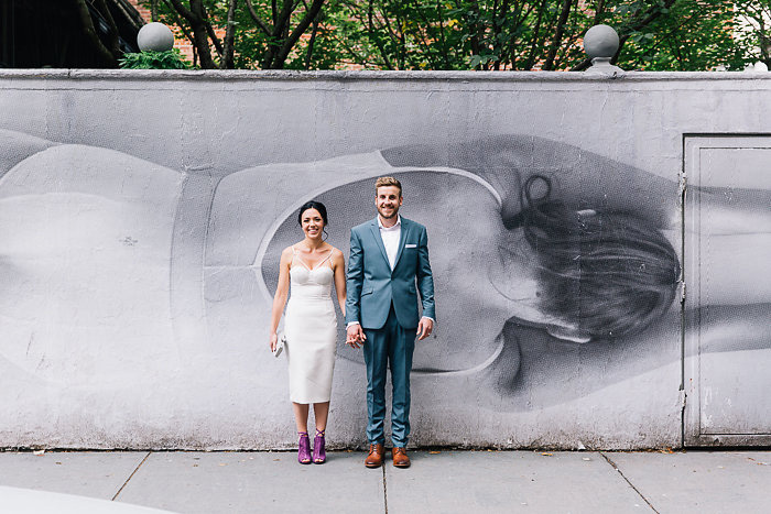 bride and groom portrait