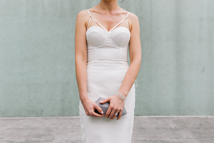 modern elopement dress