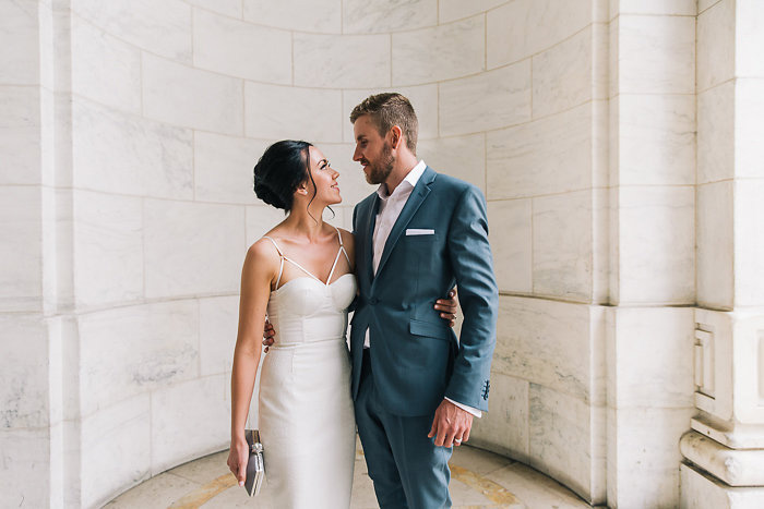 bride and groom portrait