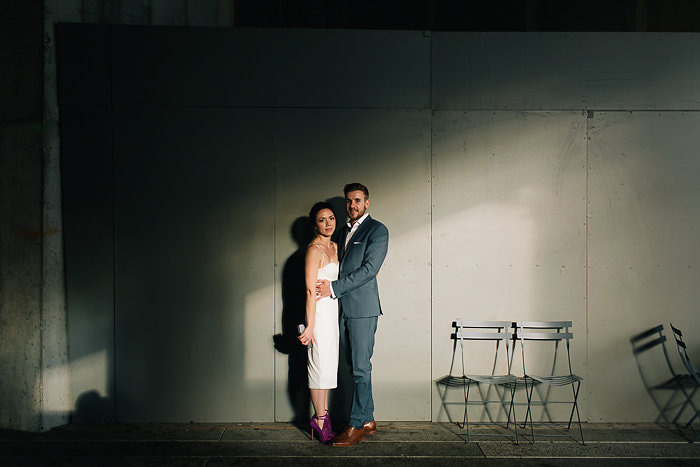 bride and groom portrait