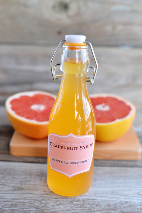 grapefruit syrup soda