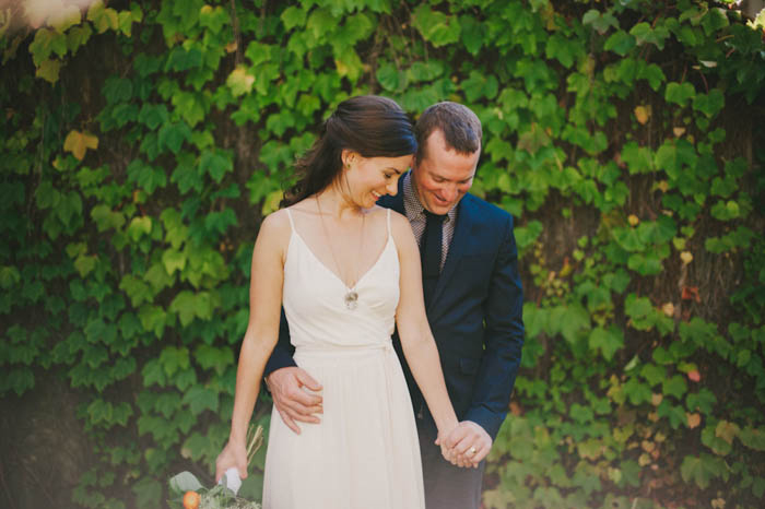 bride and groom portrait