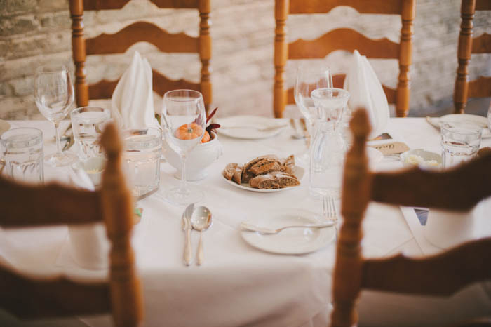 rustic wedding table setting