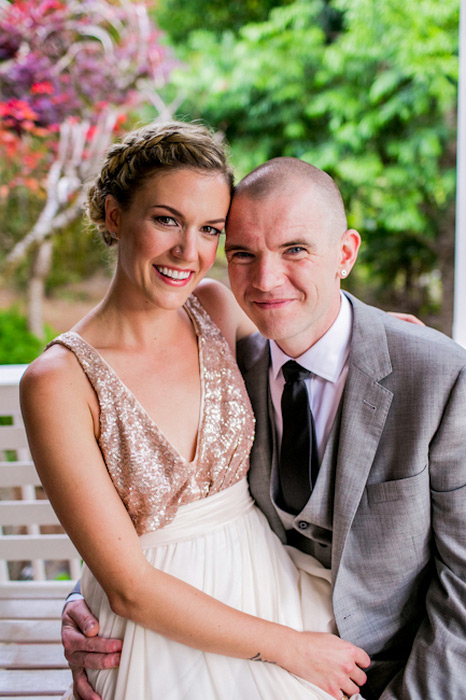 bride and groom portrait