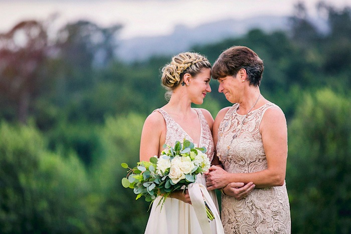 bride and her mother head to head