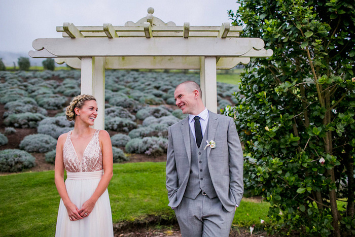 bride and groom portrait