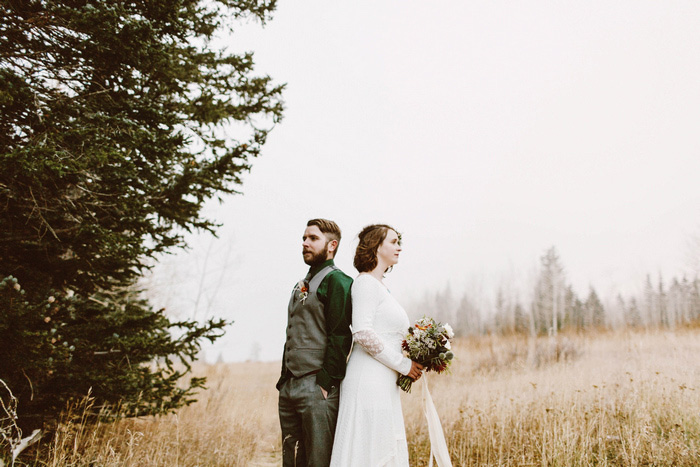 bride and groom portrait