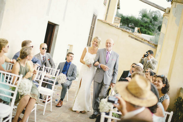 bride walking down the aisle