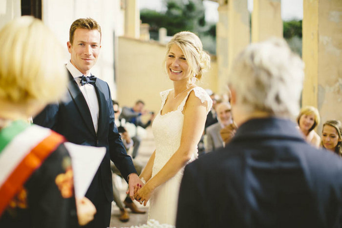 italian outdoor wedding ceremony