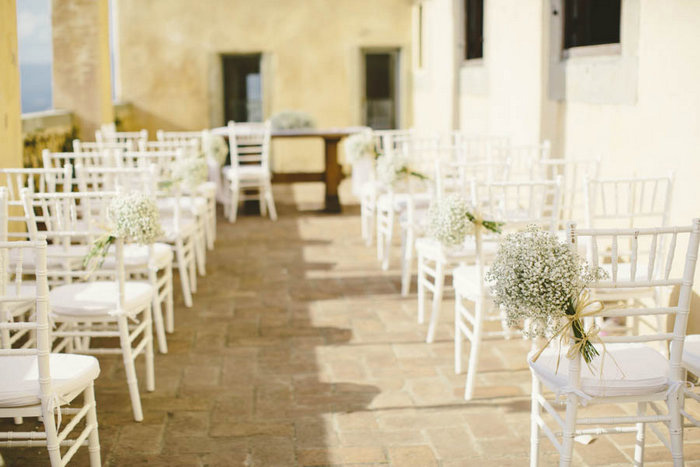 florence wedding ceremony set-up