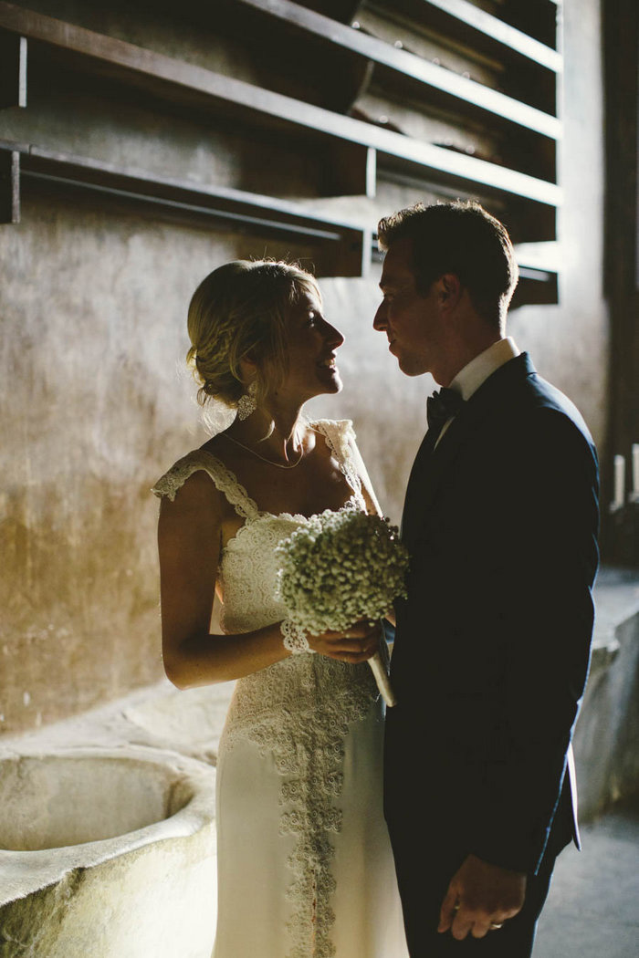 bride and groom portrait