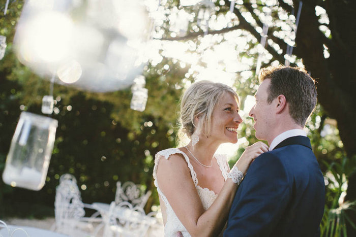 bride and groom portrait