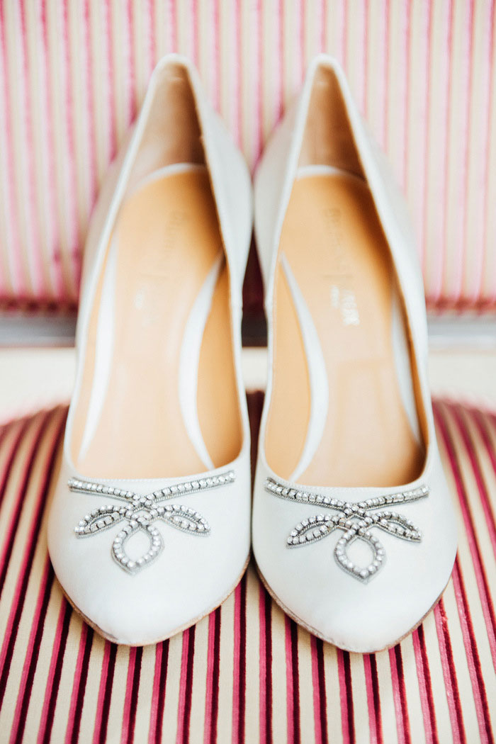 white wedding shoes