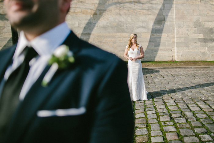 first look session in front of Eiffel Tower