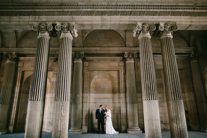 Paris elopement portrait