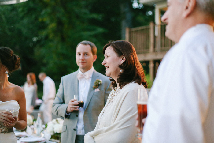 backyard wedding reception