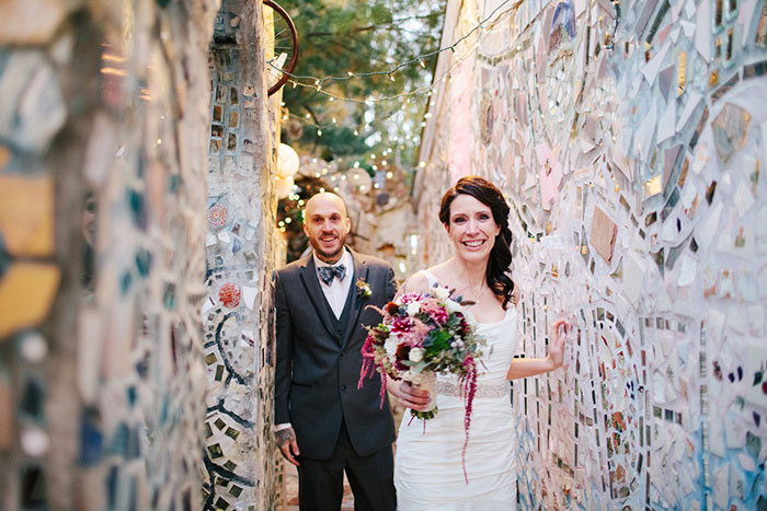 Nicole And Adam S Philadelphia Magic Gardens Wedding