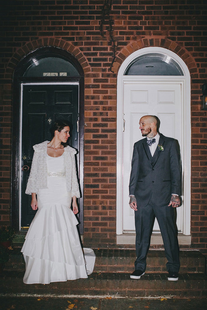 bride and groom portrait