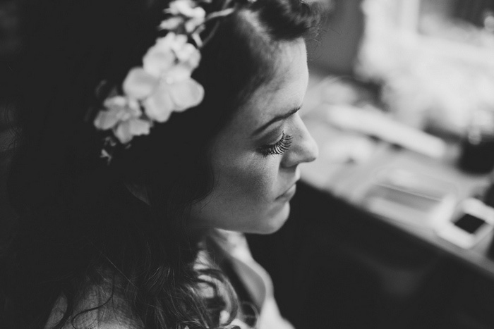 bride getting her make-up done