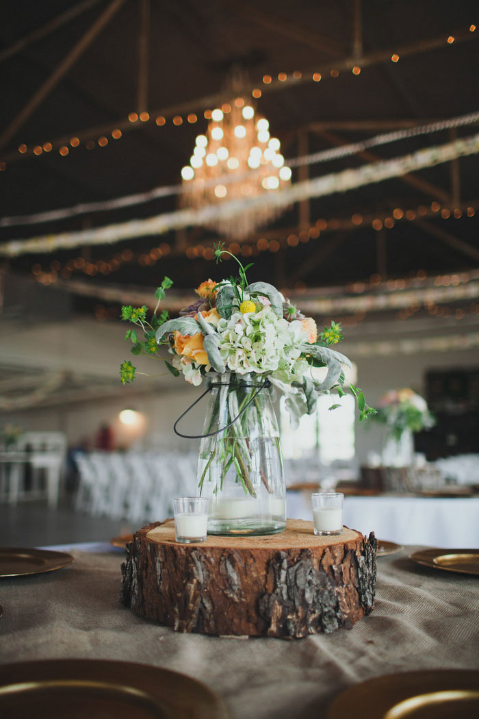 rustic wedding centerpiece