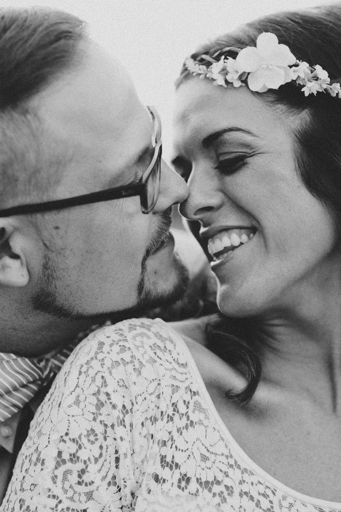 close-up wedding portrait