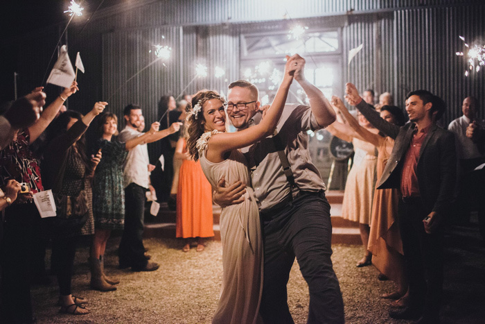 sparkler wedding send-off