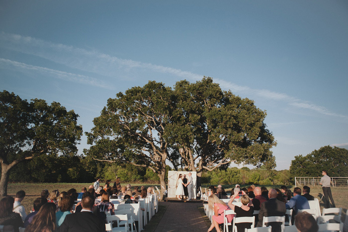 outdoor wedding ceremony