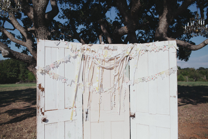 DIY altar made from doors