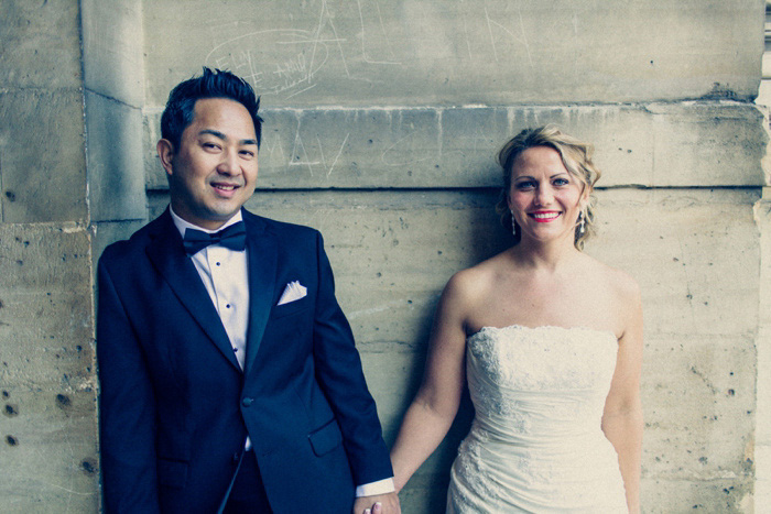 bride and groom portrait