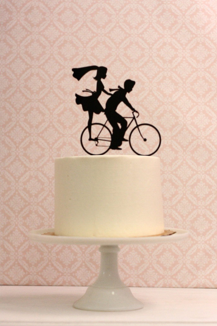 bicycle-silhouette-cake-topper