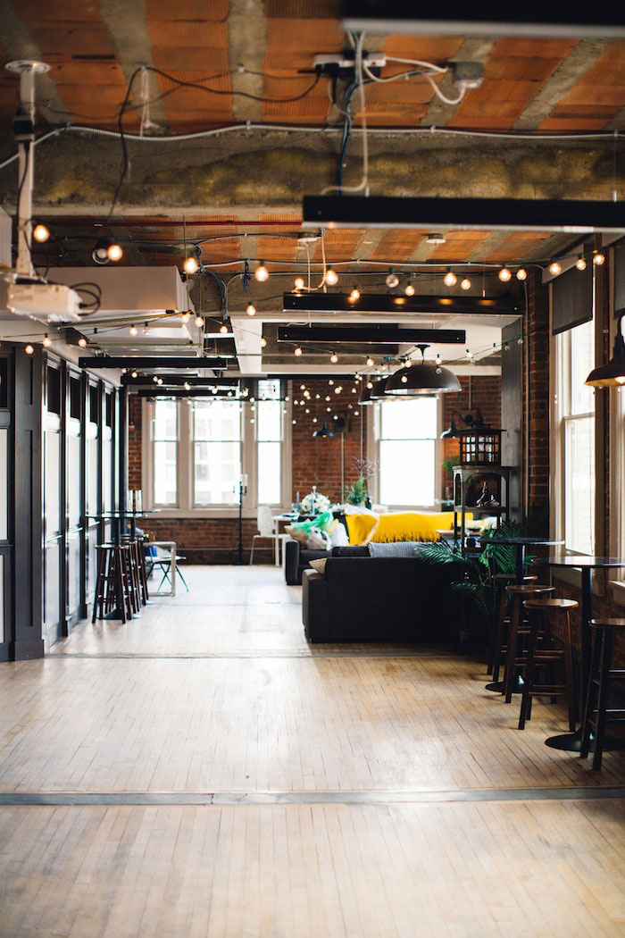 loft elopement set-up