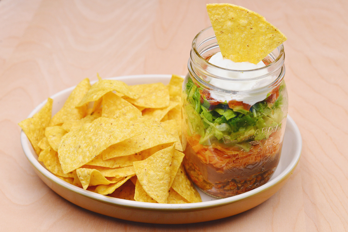 diy mason jar nachos