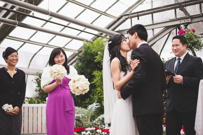 Centennial Conservatory wedding ceremony