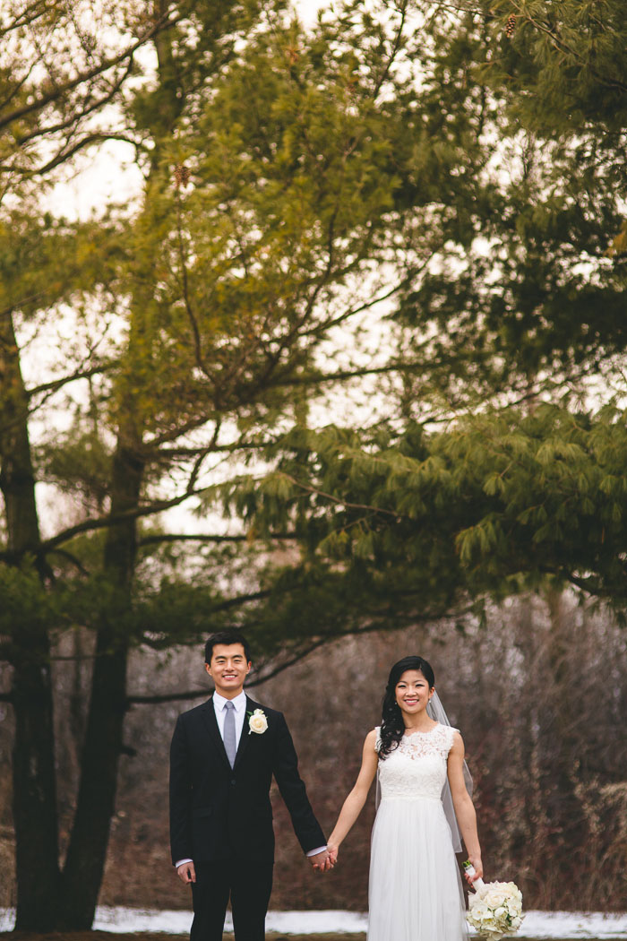 outdoor wedding portrait