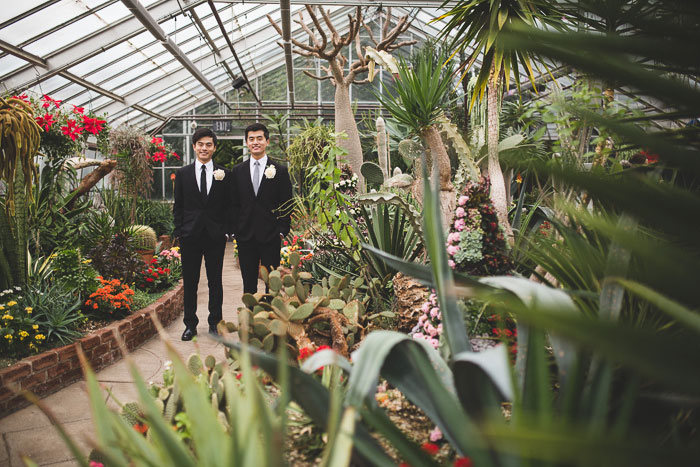 groom and best man portrait