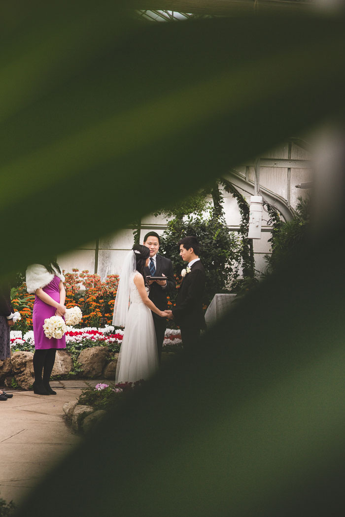 Centennial Conservatory wedding ceremony