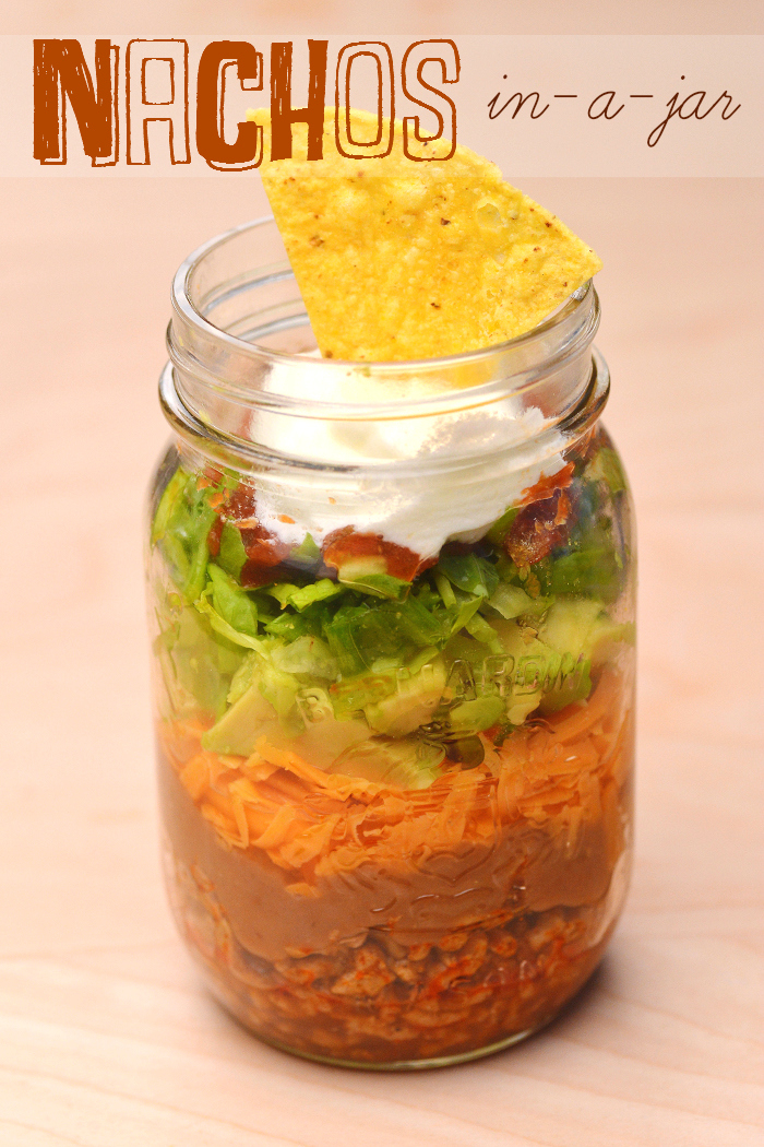 nachos in a jar