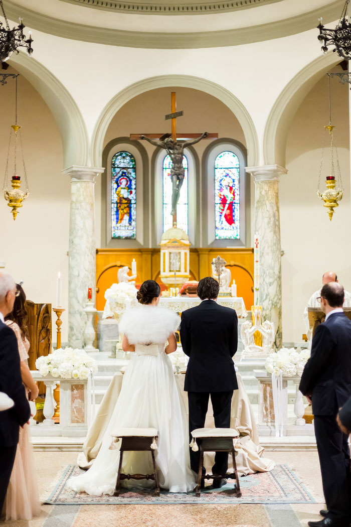 Tuscan church wedding