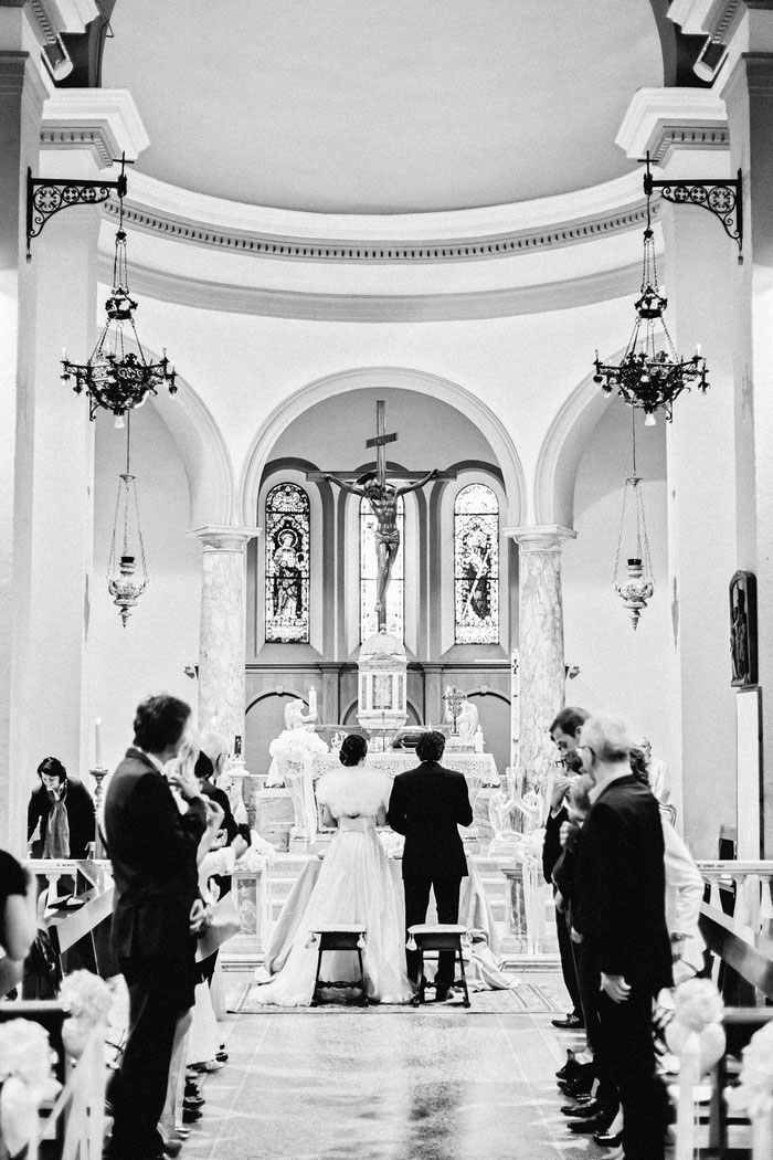 Tuscan church wedding